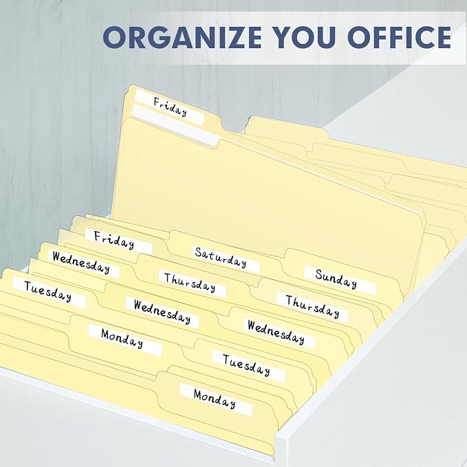 File Folder, PANDRI 270 Pack File Folder, 1/3 Cut Tab, Letter Size, Filing Folder for Office School Business, Manila - Image 6