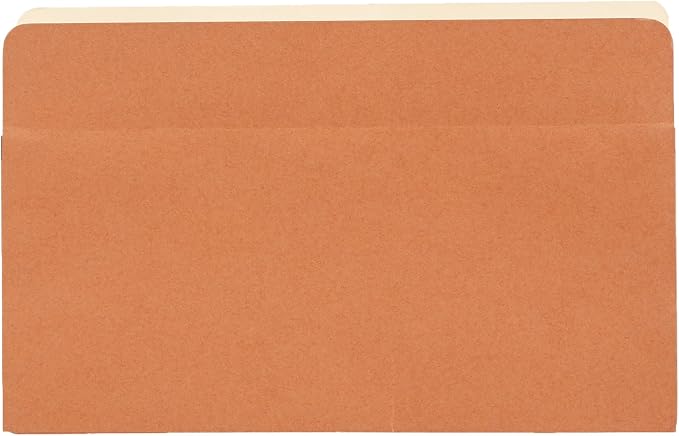 Amazon Basics Expanding Accordion File Folder Organizer, Legal Size, 5-1/4 Inch Expansion, Document Storage, Reinforced, Large Capacity, Red, 50-Pack, 9.5 x 14.8 Inches - Image 3