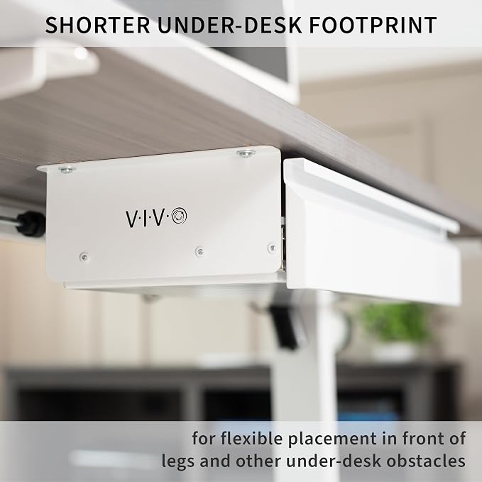 VIVO White 22 x 9 inch Under Desk Slide Out Drawer, DESK-AC03A-22W | No Shell, Sturdy Steel Design, Under Desk Storage, Workstation Organizer for Home Office, Holds 11 lbs - Image 6