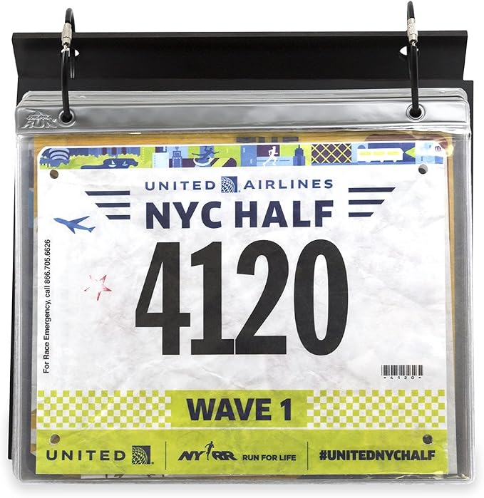 Gone For a Run BibFOLIO Race Bib Protector Sheets - Vinyl Sleeves 24 Sheets | Clear Vinyl Sleeves, Top Loading, BibFOLIO Compatible, Race Memorabilia, Marathon Runner, 2 Pack (24 Sheets) - Image 4