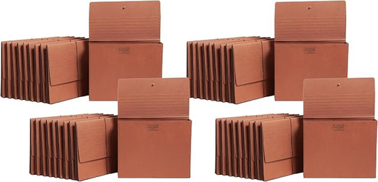 Smead Redrope Expanding File Wallet, Expanding File Organizer, Accordion Folder for Documents, Flap/Cord Closure, 5-1/4" Expansion, Tear-Resistant, Letter Size, 10 per Box (71109) (Pack of 4) by SMEAD