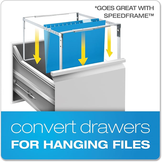 Pendaflex 04153X2 BLU Extra Capacity Reinforced Hanging Folders, 2", Legal Size, Blue, 1/5 Cut, 25/BX (4153x2 BLU) - Image 7
