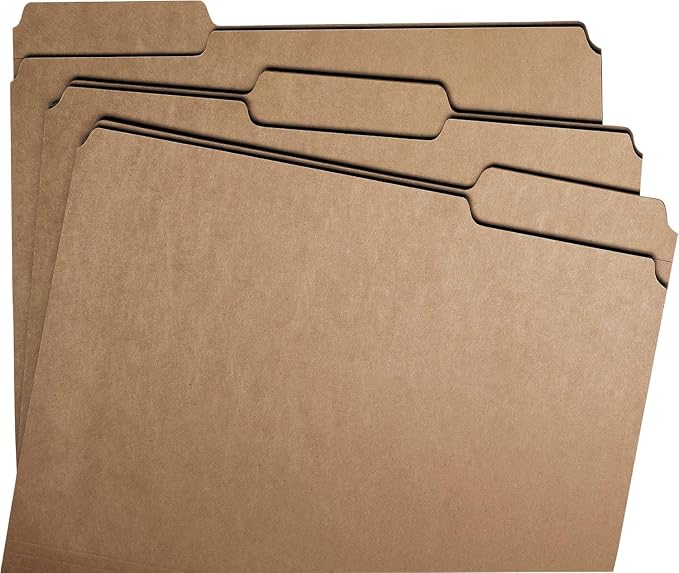 Smead Fastener File Folders, Reinforced 1/3-Cut Tabs, 1 Fastener, Letter Size, Kraft, 50 per Box (14834) - Image 2