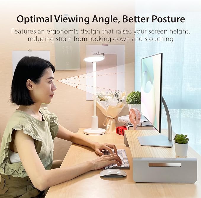 j5create Premium Monitor Stand, Made with Elegant Wood and Sleek Aluminum | Display / TV / Screen / Printer / Laptop Riser, Max Load 88 lbs/ 40 kg (JCT125) - Image 6