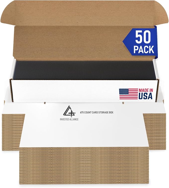 Premium Trading Card Box Storage For Sports, Baseball, Football, Basketball, MTG & TCG Collector | Baseball Card Storage Boxes & Organizer For Magic Sorter Bulk. Sports Holder For Collection. by InvestedAlliance