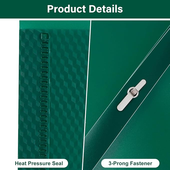 12-Pack Plastic Folders with Pockets and Prongs,2-Pocket Folders with 3 Fasteners, Poly Folders Holds 8-1/2" x 11" Paper for School/Office/Home, Assorted - Image 2