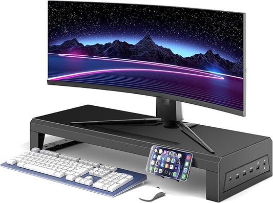 Computer monitor stand (USB Hub Fast Charging Version, 550mm) by Unknown