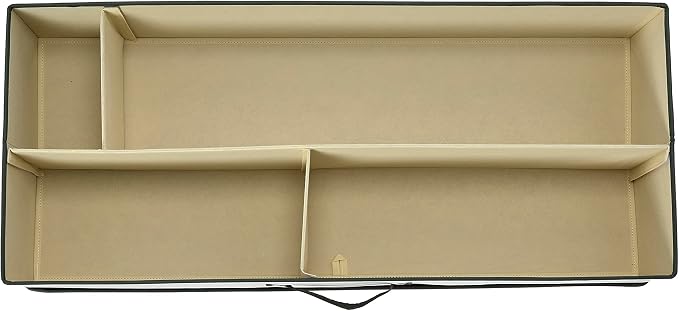 Household Essentials Holiday Gift Wrap Organizer with Lid, Natural and Green - Image 14