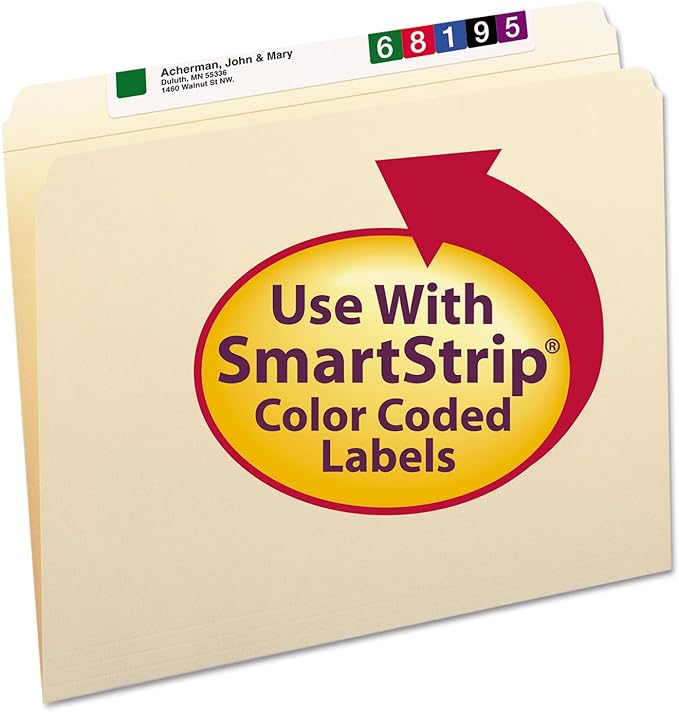 Smead File Folder, Reinforced Straight-Cut Tab (Not Undercut), Letter Size, Manila, 100 per Box (10310) | Premium manila stock, two-ply not-undercut tab, desktop and drawer filing, SFI certified, available in colors - Image 4