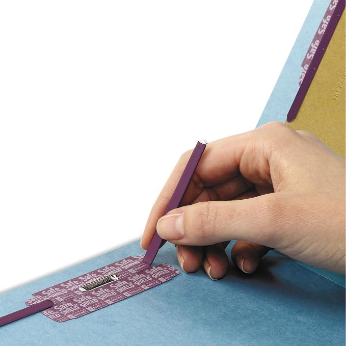 Smead End Tab Classification Folder, Legal, Straight, 2 Dividers, Blue, 10 per Box (29781) - Image 2