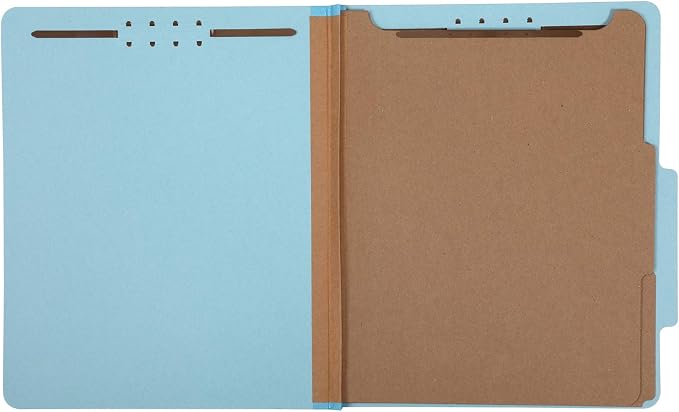 Amazon Basics 10-Pack Green Letter Size File Folders with Blue Letter Size File Folders - Image 7