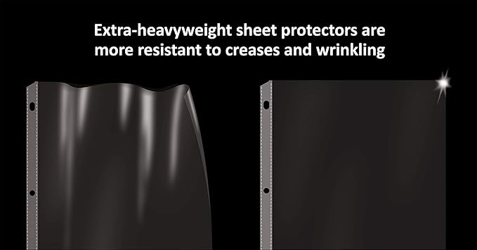 GOLD SEAL 200 Count Diamond Clear Extra Heavyweight Sheet Protectors, 4 mils Strong,8.5 x 11, Top Load, 200 Boxed Sheet Protectors - Image 6