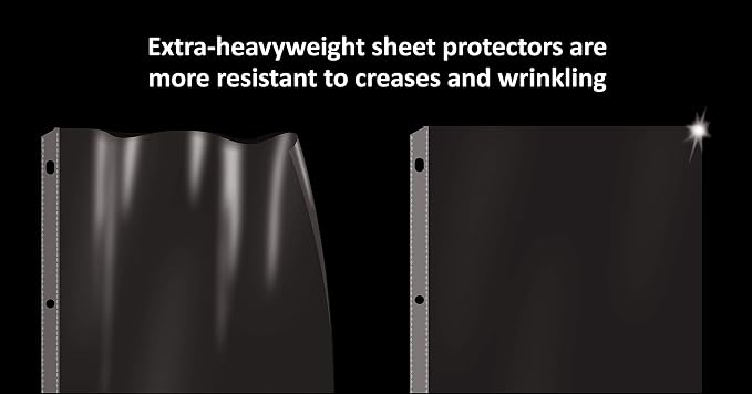 GOLD SEAL 50 Count Diamond Clear Extra Heavyweight Sheet Protectors, 4 mils Strong, to fit 8.5 x 11, Top Load, 50 Pack - Image 3