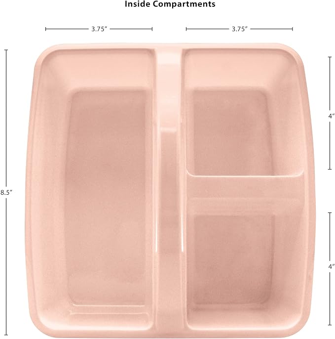 Teacher Created Resources Blush Portable Plastic Storage Caddy 6-Pack for Classrooms, Kids Room, and Office Organization, 3 Compartments - Image 4