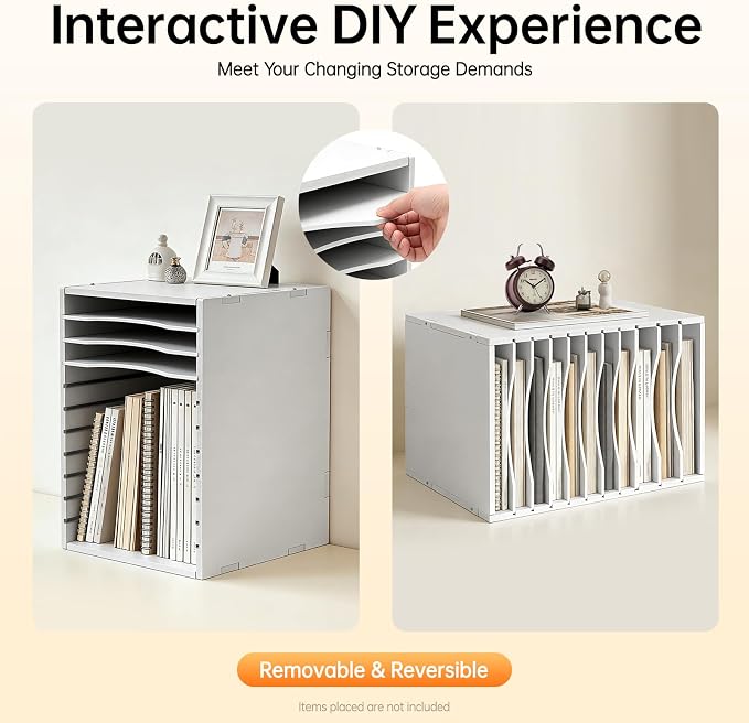 Desktop Organizer, Vertical Desktop Sorter, Literature Organizer Sorter | Desktop Organizer, Vertical Desktop Sorter, Literature Organizer Sorter Paper Organizer Storage File Sorter - Image 7