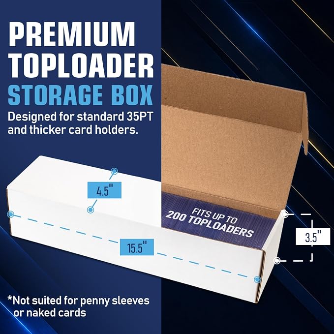 Premium Trading Card Box Storage For Sports, Baseball, Football, Basketball, MTG & TCG Collector | Baseball Card Storage Boxes & Organizer For Magic Sorter Bulk. Sports Holder For Collection. - Image 5