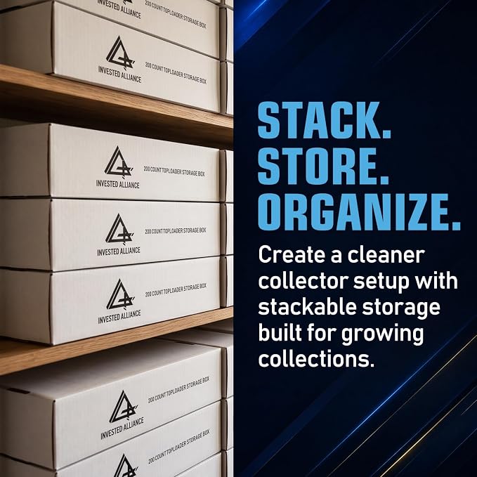 Premium Trading Card Box Storage For Sports, Baseball, Football, Basketball, MTG & TCG Collector | Baseball Card Storage Boxes & Organizer For Magic Sorter Bulk. Sports Holder For Collection. - Image 8