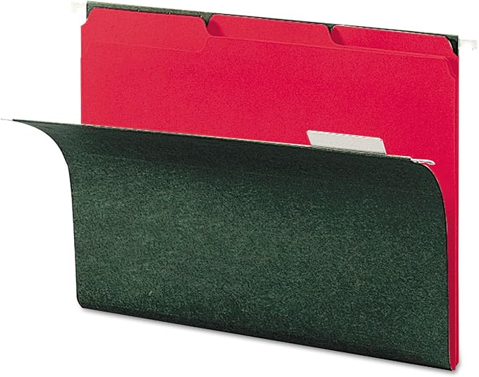 Smead Interior File Folder, 1/3-Cut Tab, Letter Size, Red, 100 per Box, Expandable File Folders for Filing Cabinet - Image 4