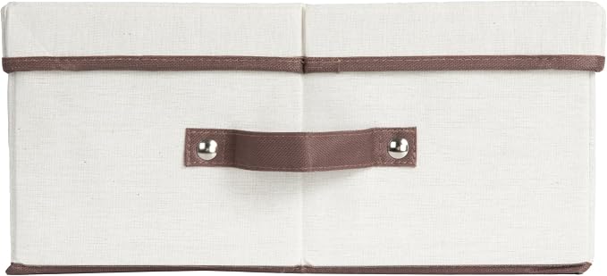 Household Essentials Gift Wrap Organizer with Lid, Natural and Brown - Image 10