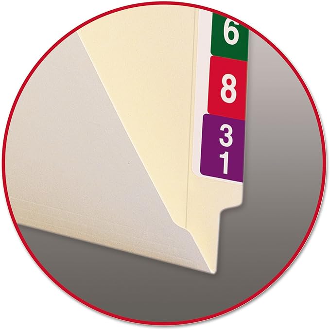 Smead End Tab File Folder, Shelf-Master Reinforced Straight-Cut Tab, Letter Size, Manila, 100 per Box (24109) - Image 4