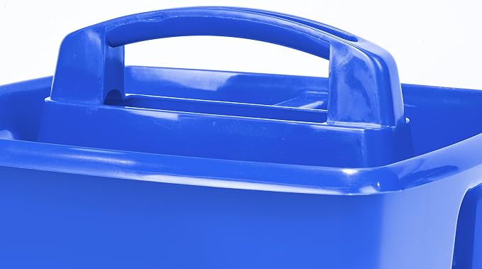 Storex 3-Compartment Small Caddy – Multipurpose Classroom Organizer with Handle, Assorted STEAM Colors, 6-Pack (00940A06C) - Image 4