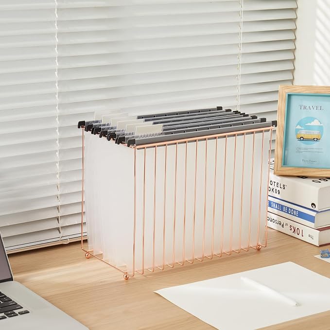 20 Pack Plastic Clear Hanging File Folders, Letter Size with Tabs | Transparent design lets you view contents instantly, making document storage and retrieval faster and easier. - Image 6