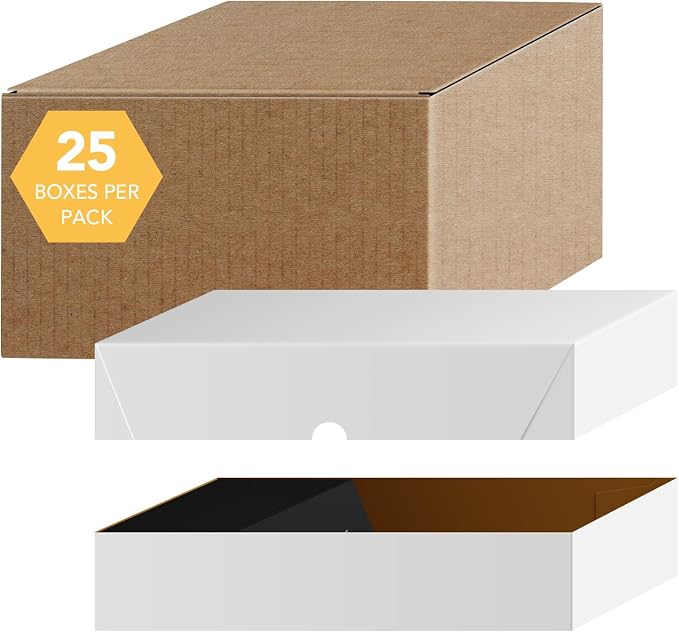 White Business Card Folding Boxes - 25 Per Pack - (10 x 3 1/2 x 2") by SSuperfinePrinting