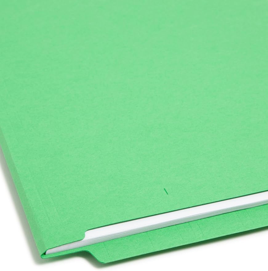 Smead End Tab File Folder, Shelf-Master Reinforced Straight-Cut Tab, Legal Size, Green, 100 per Box (28110) - Image 5