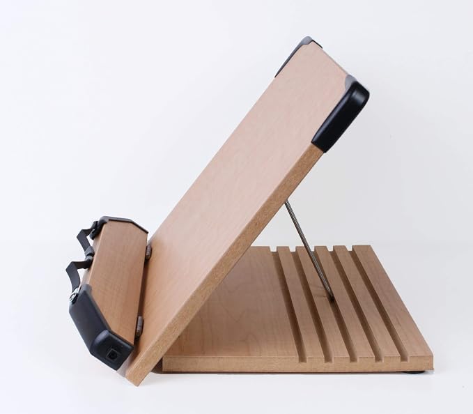 BS1500 11.8x8.5 Portable Adjustable Foldable Bookstand Holder for Reading Hands Free Large Thick Heavy Textbooks Cookbooks Tablets - Image 4