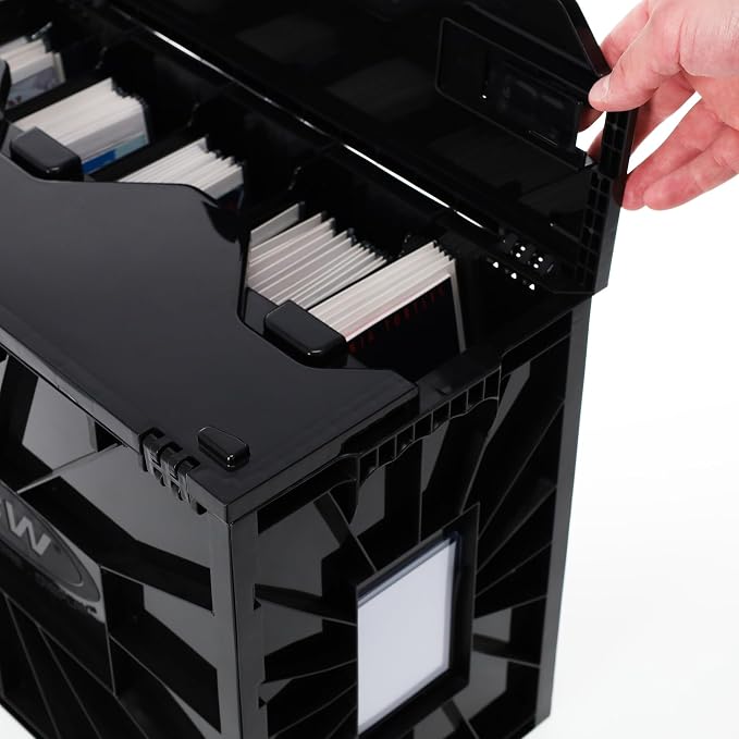 BCW Long Comic Book Bin - 1 Pack | Heavy Duty Comic Book Storage Box | Stackable Comic Bin Organizer for 300 Comics Each | Acid-Free Plastic Comic Book Box with Divider & Label Slot - Image 7