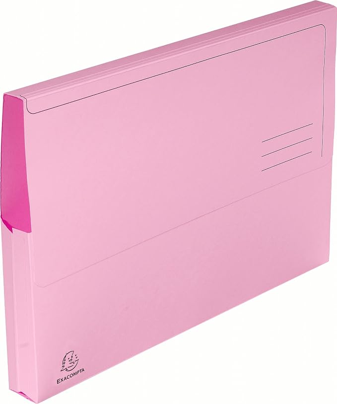 Exacompta - Ref 47970E - Super Pocket Wallets - 245 x 325mm in Size, Suitable for A4 Documents, 30mm Expanding Gusset, 210gsm Midweight Manilla - Assorted Colours (Pack of 10) - Image 19