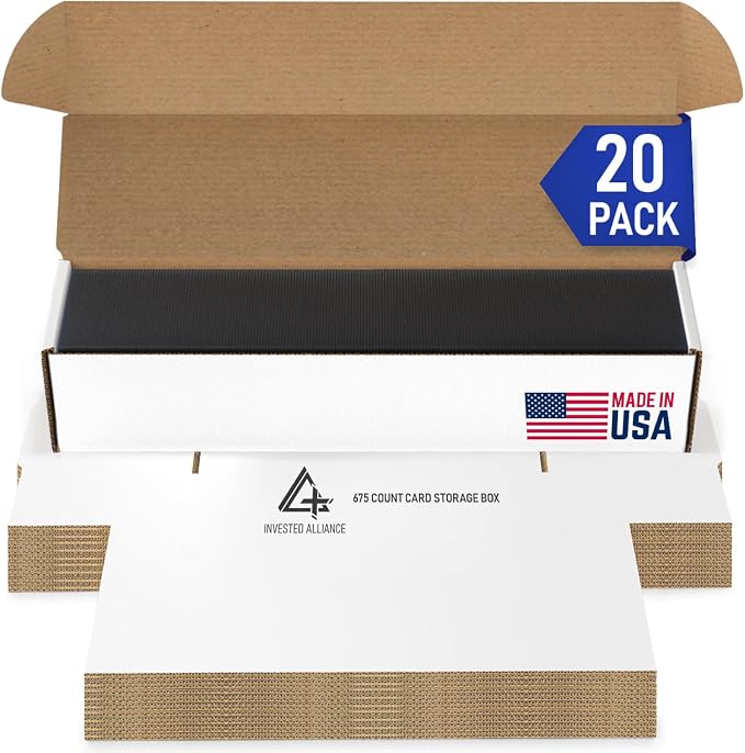 Premium Trading Card Box Storage For Sports, Baseball, Football, Basketball, MTG & TCG Collector | Baseball Card Storage Boxes & Organizer For Magic Sorter Bulk. Sports Holder For Collection. by InvestedAlliance
