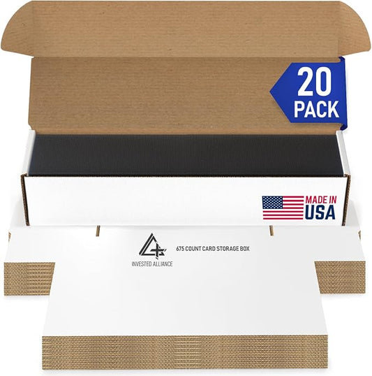 Premium Trading Card Box Storage For Sports, Baseball, Football, Basketball, MTG & TCG Collector | Baseball Card Storage Boxes & Organizer For Magic Sorter Bulk. Sports Holder For Collection. by InvestedAlliance