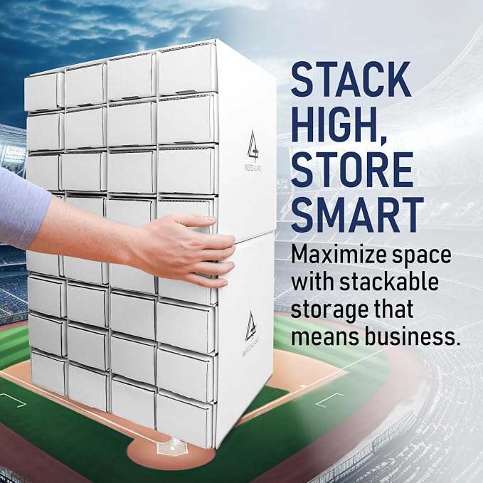 Premium Trading Card Box Storage For Sports, Baseball, Football, Basketball, MTG & TCG Collector | Baseball Card Storage Boxes & Organizer For Magic Sorter Bulk. Sports Holder For Collection. - Image 7