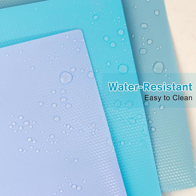 24-Pack Plastic andPockets and Prongs,2-Pocket and3 Fasteners, Pastel Folders Holds 8-1/2" x 11" Paper for School/Office/Home, Blue - Image 2