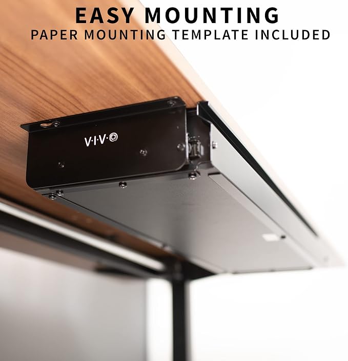 VIVO Large 33 inch Under Desk Slide Out Storage Drawer Organizer, Black, DESK-DR33-B - Image 7