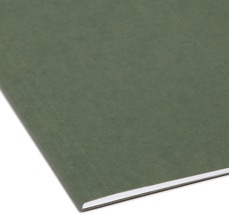 Smead Hanging File Folder with Tab, 1/3-Cut Adjustable Tab, Legal Size, Standard Green, 25 per Box - Image 5