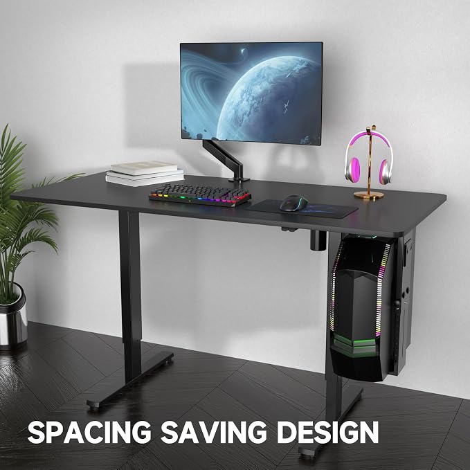 Suptek Adjustable Under Desk and Wall PC Mount,3.74 to 8.26 inch Wide Computer Case CPU Hanger Holder 360 Degree Rotatable Under-Desk PC Hanging Stand Holder Mount (ZJJ001) - Image 5
