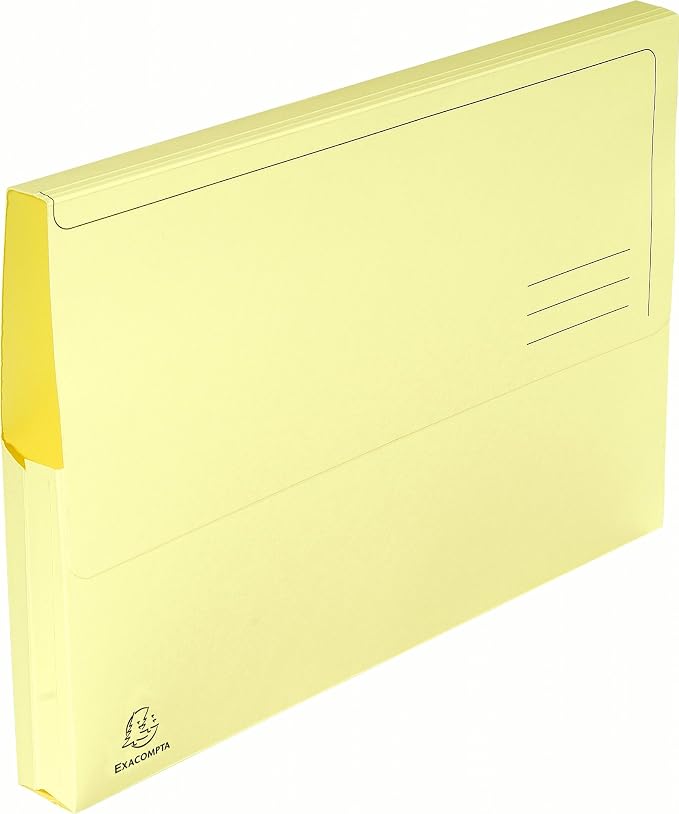 Exacompta - Ref 47970E - Super Pocket Wallets - 245 x 325mm in Size, Suitable for A4 Documents, 30mm Expanding Gusset, 210gsm Midweight Manilla - Assorted Colours (Pack of 10) - Image 16