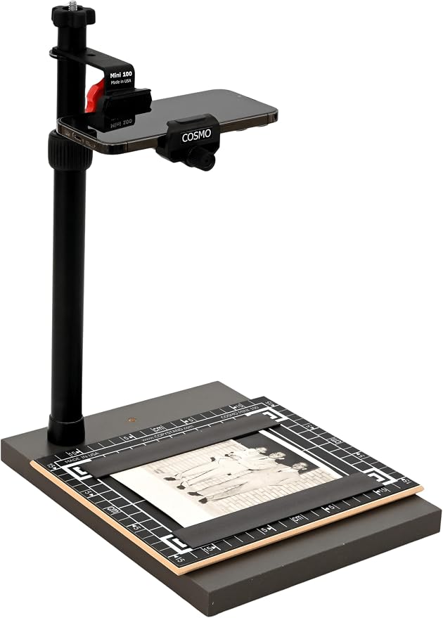 Cosmo Mini 100 Copy Stand for Digitizing Photos, Documents, Checks (for Deposit), Jewelry, and Collectibles with Your Smartphone, Made in the USA - Image 3
