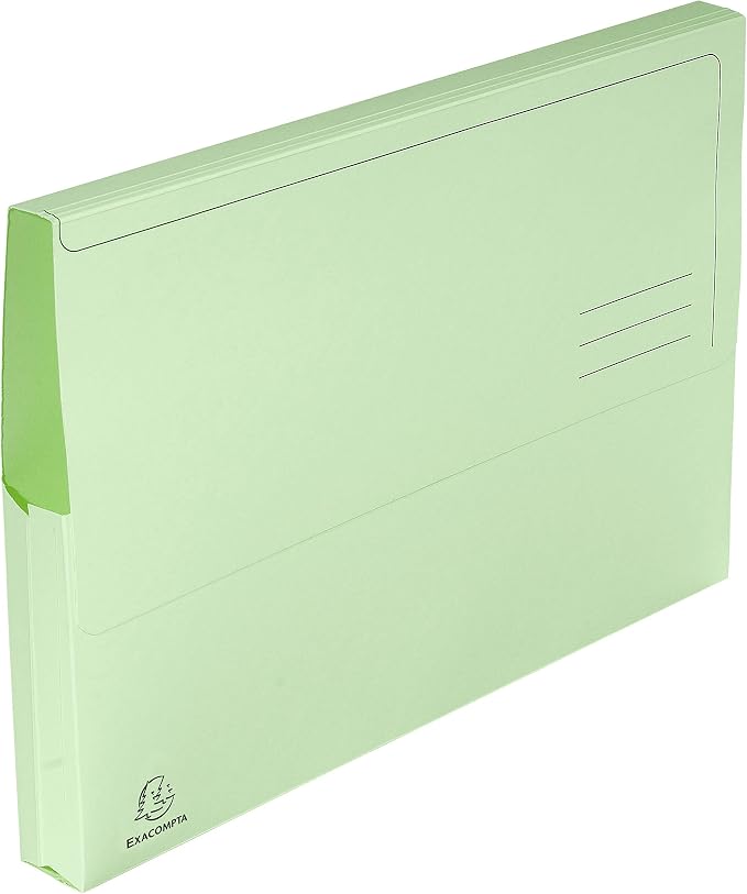 Exacompta - Ref 47970E - Super Pocket Wallets - 245 x 325mm in Size, Suitable for A4 Documents, 30mm Expanding Gusset, 210gsm Midweight Manilla - Assorted Colours (Pack of 10) - Image 3