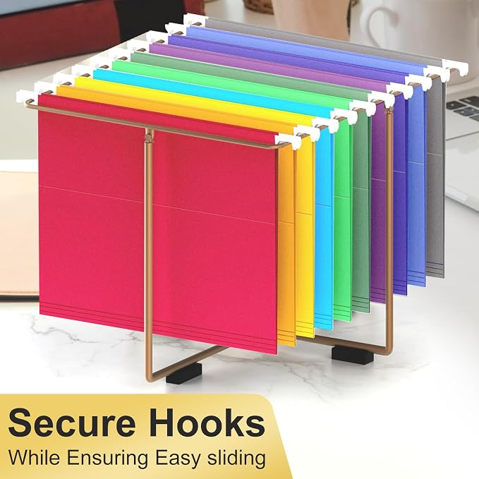 Hanging File Folders, 70 Pack Letter Size Hanging File folders with 1/5-cut Tabs, Stay Organized for Your Home and Office Bulk File, Documents and Paper, 10 Colors - Image 4