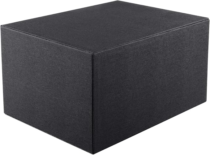 PU Leather Desk Organizer with 3 Drawers,Executive Office Supplies Desktop Filing A4 File Cabinet/Holder for Jewelry/Bill/Paper/Documents/Makeup Home Decor Stationery Storage Box,Black - Image 7
