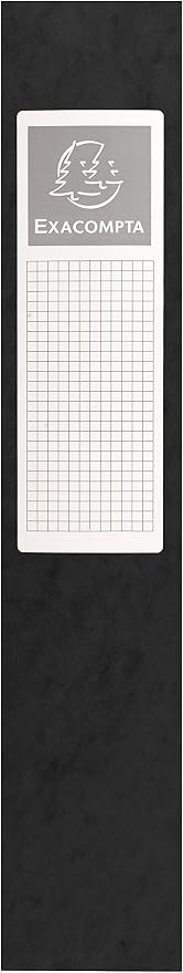 Exacompta - Ref 50601E - Pressboard Filing Box - 250 x 330mm in Size, Suitable for Holding A4 Documents, 6cm Spine, 600gsm Genuine Pressboard, Spine Label - Black - Image 6