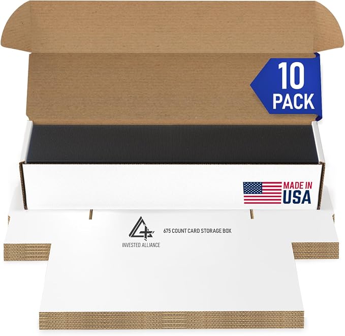 Premium Trading Card Box Storage For Sports, Baseball, Football, Basketball, MTG & TCG Collector | Baseball Card Storage Boxes & Organizer For Magic Sorter Bulk. Sports Holder For Collection. by InvestedAlliance