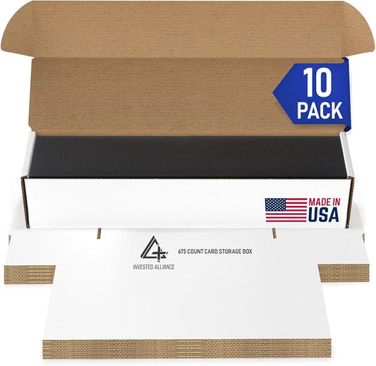 Premium Trading Card Box Storage For Sports, Baseball, Football, Basketball, MTG & TCG Collector | Baseball Card Storage Boxes & Organizer For Magic Sorter Bulk. Sports Holder For Collection. by InvestedAlliance
