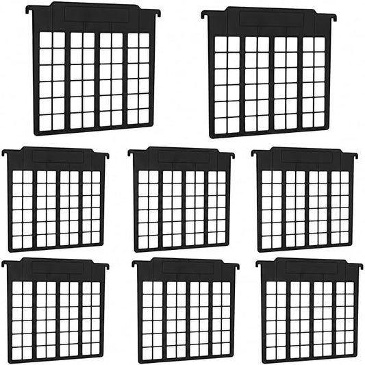 party greeting 8 Pack File and Folder Dividers 9.4x12.7 Inch Plastic Hanging Filing Cabinet Dividers Organizers Insertable File Separators Supplies for Office Drawer Organization (Black) by partygreeting