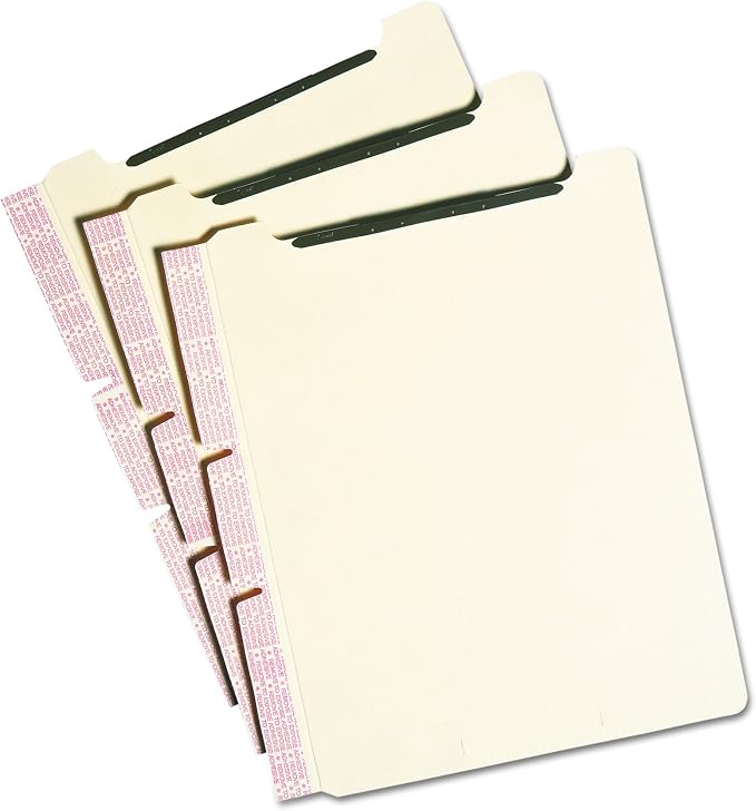 Smead Self-Adhesive Folder Divider, 1" Twin Prong Fastener, Letter Size, Manila, 25 per Pack (68025) - Image 6
