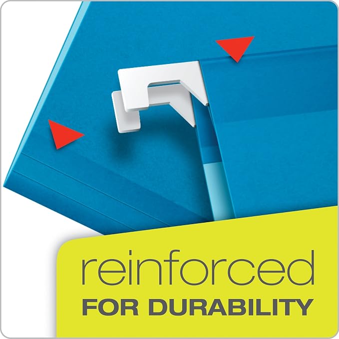 Pendaflex Hanging File Folders, Legal Size, Blue (PFX415315BLU) (Pack of 10) - Image 2
