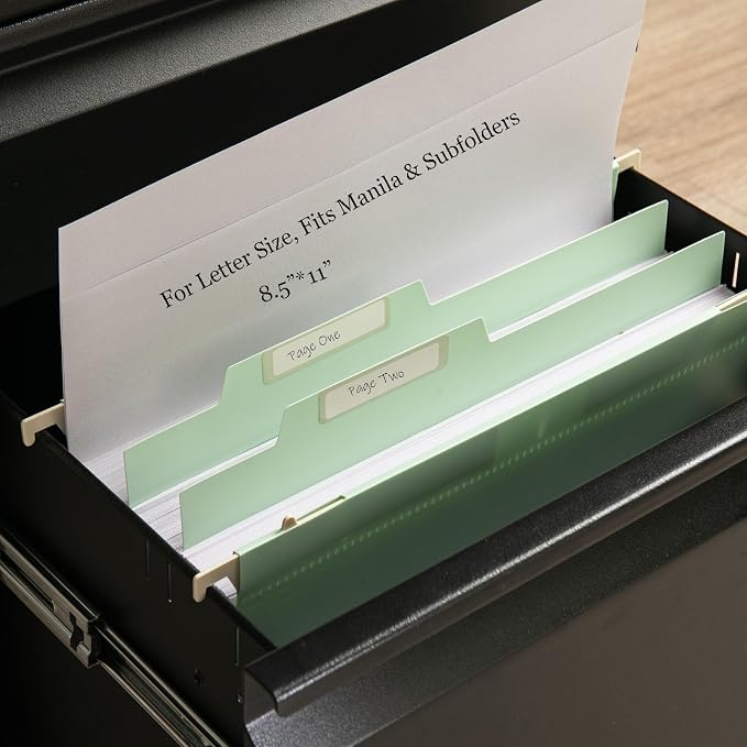 30 Plastic Large Capacity Hanging folders with Labels, Colored red | Keeps paperwork organized with vibrant color coding for quick identification at home, school, or work. - Image 5